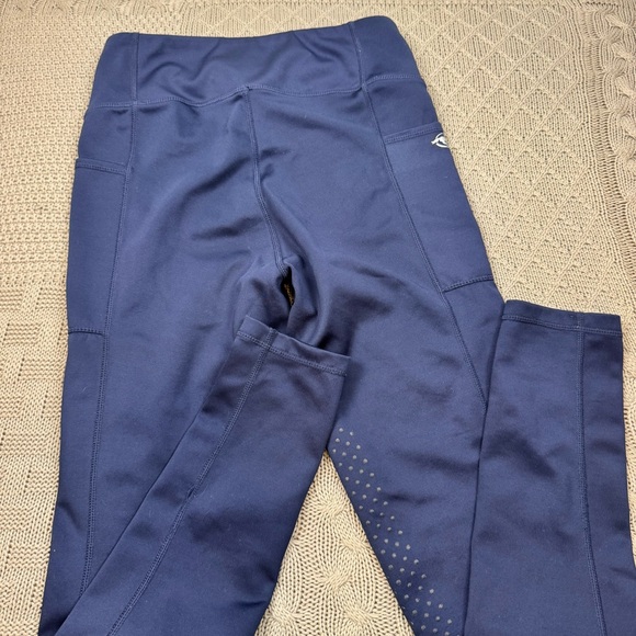 Piper by SmartPak Full Seat Heavy Weight Equestrian Winter Tights navy blue XS - Picture 11 of 11